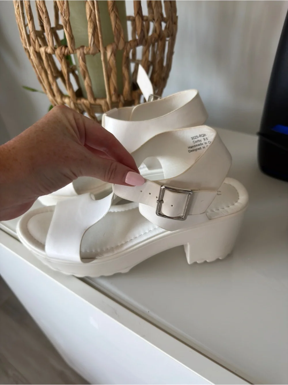 White Platform Sandals BNWOT